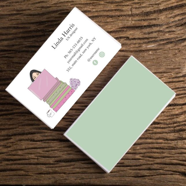 Carte De Visite Cute, UX designer, graphiste (Créateur téléchargé)
