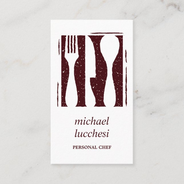Carte De Visite Cutlerie bourguignonne | Restaurant de boulangerie (Devant)