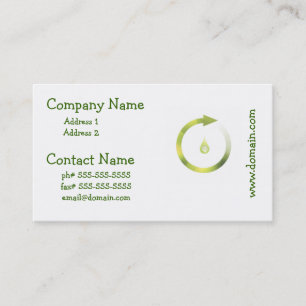 Carte De Visite Cycle vert