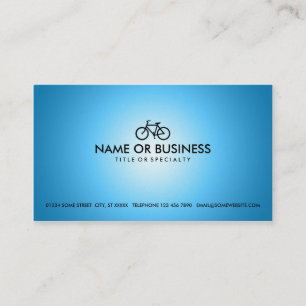 Carte De Visite cycles bleus d'or