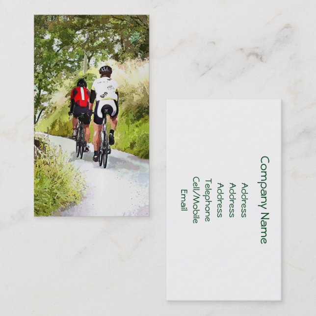 CARTE DE VISITE CYCLISME (Devant / Derrière)