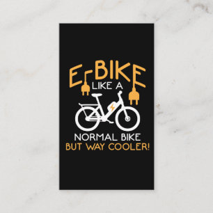 Carte De Visite Cyclisme sur voie E-Bike Glacière Bike Funny Elect