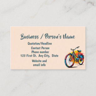 Carte De Visite Cyclisme Vélo Classes Cyclisme Professionnel Perso