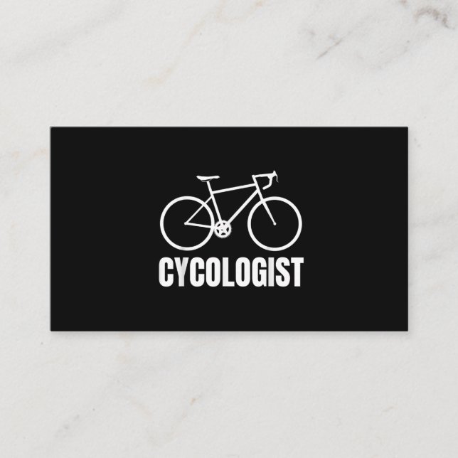 Carte De Visite Cycliste Funny Bicycle Bike (Devant)
