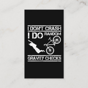Carte De Visite Cycliste Vélo Stuntman Crash Extreme Sport MTB