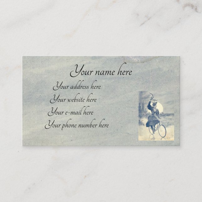 Carte De Visite Cycliste victorien (Devant)