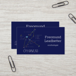Carte De Visite Cygnus de constellation de l'hémisphère nord