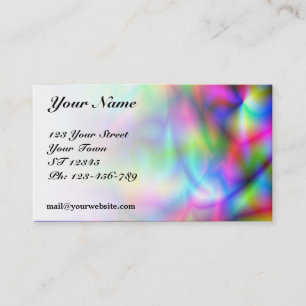Carte de visite d'abstraction colorée