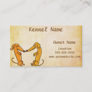 Carte De Visite Dachshund Breeder