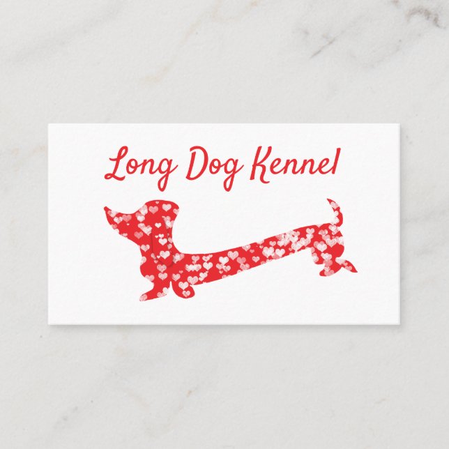 Carte de visite Dachshund Breeder (Devant)