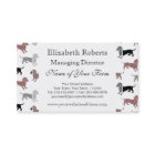 Dachshunds en Damask Motif mignon