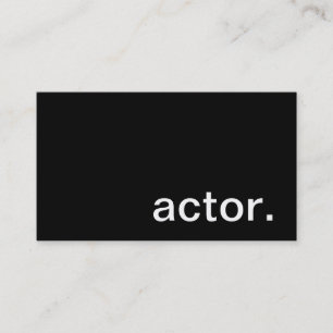 Carte de visite d'acteur