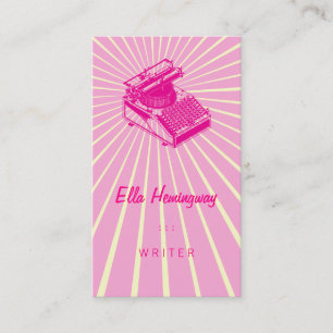 Carte De Visite Dactylographiez la machine d'écriture