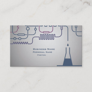 Carte de visite d'affaires de la Science