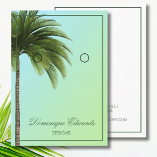 Carte de visite d'affichage de l'oreille verte de
