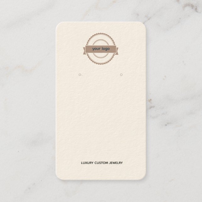 Carte de visite d'affichage du logo de crème neutr (Devant)