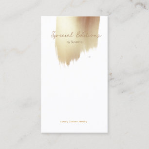 Carte de visite d'affichage du logo Golden Swash