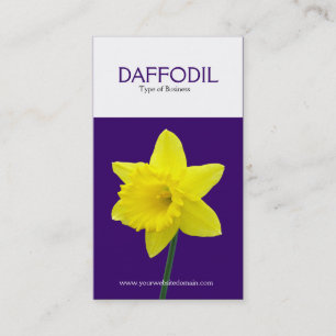 Carte De Visite Daffodile vertical à deux tons (330066)