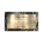 Carte de visite d'âge Gold Noir