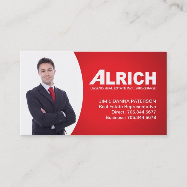 Carte de visite d'agent immobilier (Devant)