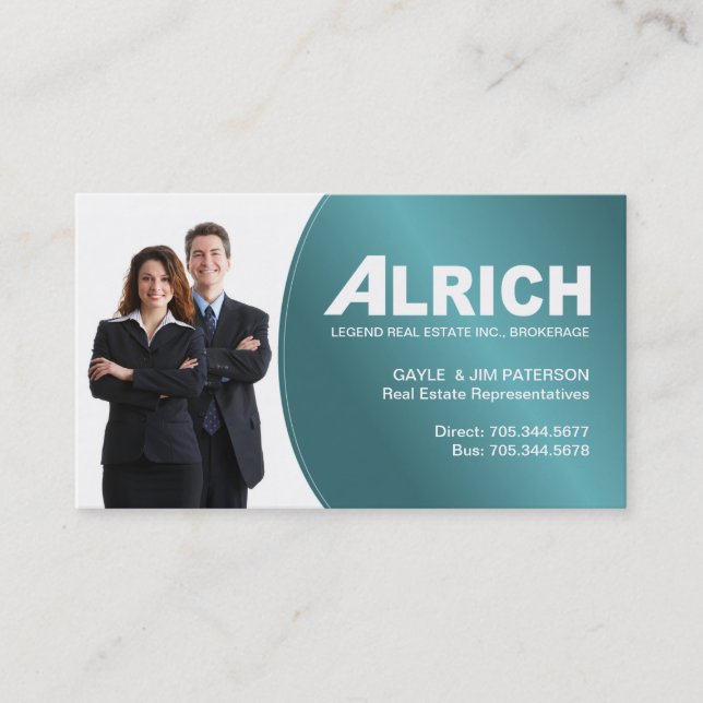 Carte de visite d'agent immobilier (Devant)