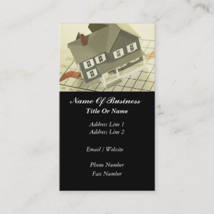 Carte de visite d'agents immobiliers