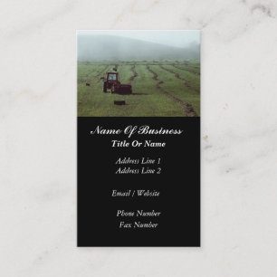 Carte de visite d'agriculture