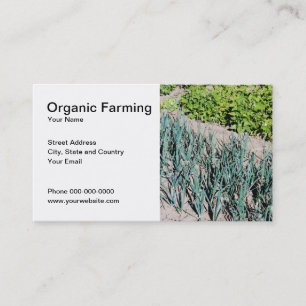 Carte de visite d'agriculture biologique