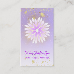 Carte De Visite *~* Dahlia Mandala Pastel Lavender rose AP2
