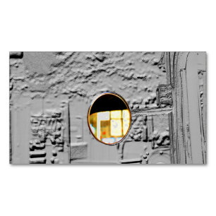 Carte de visite d'aimant gaufré de rétroviseur de