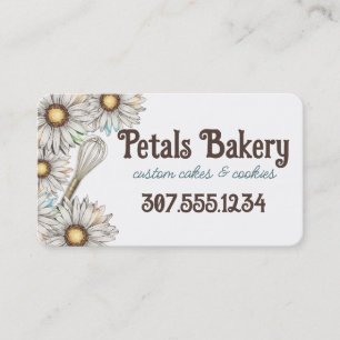 Carte De Visite Daisies whisky boulangerie boulangerie mariage gât