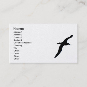 Carte de visite d'albatros