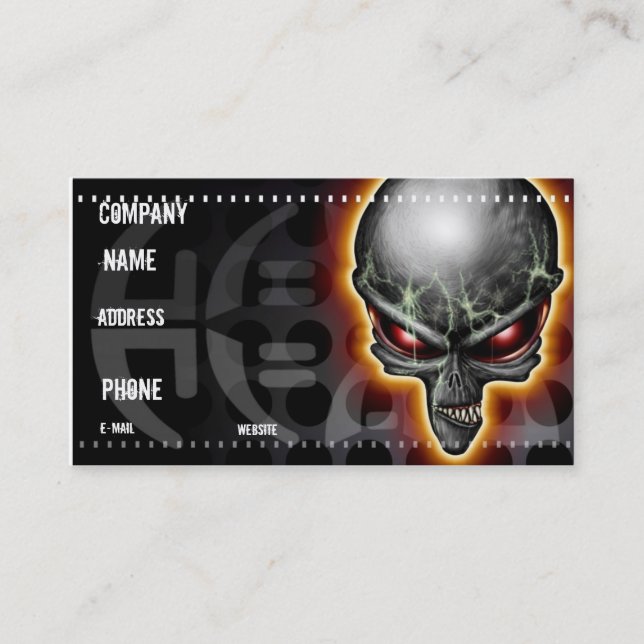 Carte de visite d'alien de Chupacabra (Devant)