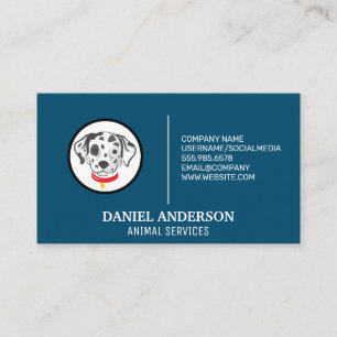 Carte De Visite Dalmatien   Chien tacheté