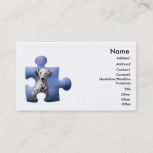 Carte De Visite Dalmation Dog Business Cad