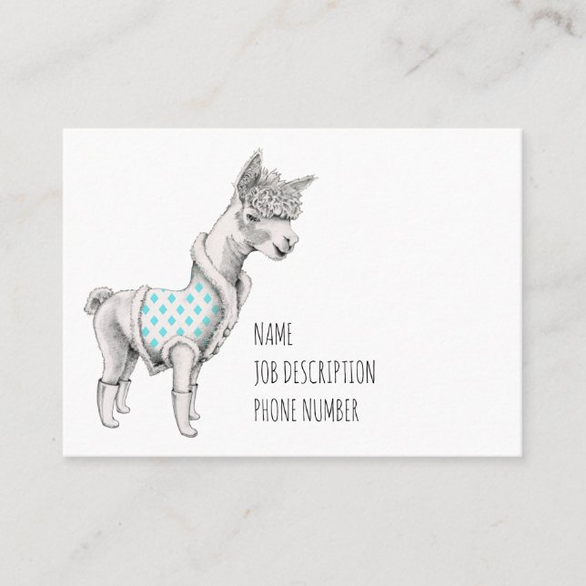 Carte de visite d'Alpaca (Devant)