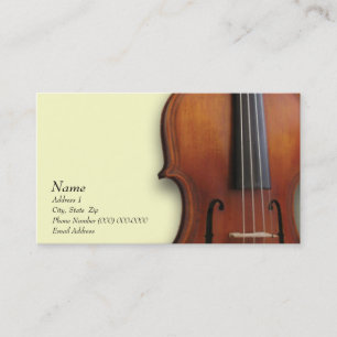 Carte de visite d'alto de violon pour le site de