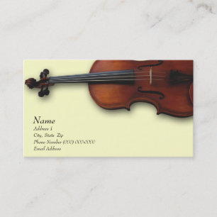 Carte de visite d'alto de violon pour le site de