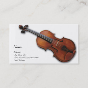 Carte de visite d'alto de violon pour le site de