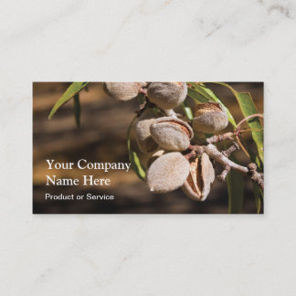 Carte de visite d'amandes