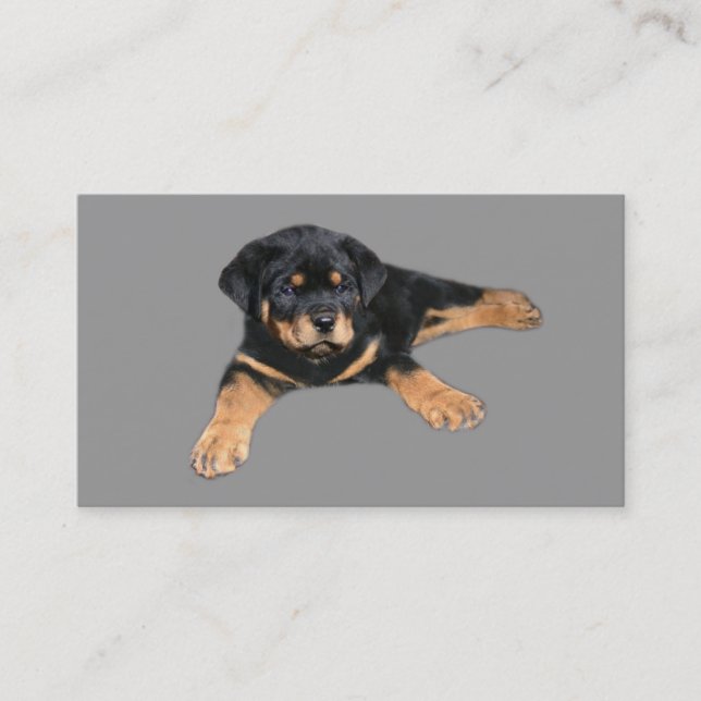 Carte de visite d'amant de rottweiler (Devant)