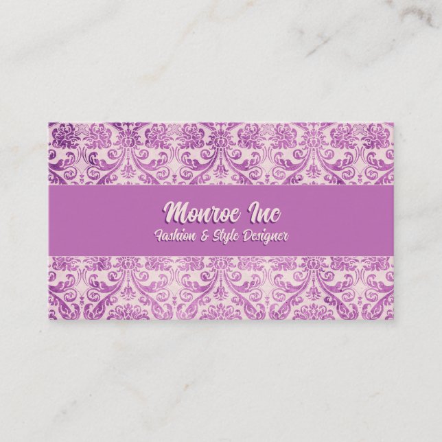 Carte De Visite Damas rose magenta (Devant)