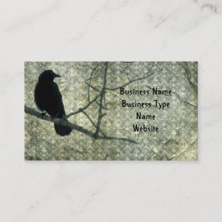 Carte De Visite Damask Crow
