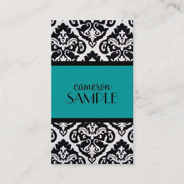 Carte De Visite Damassé (Devant)