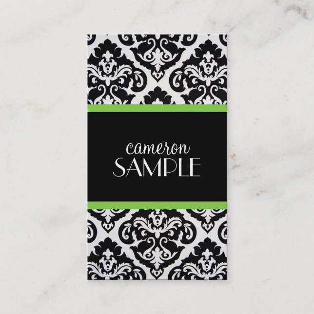 Carte De Visite Damassé (Devant)