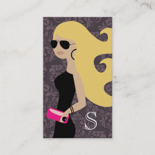 Carte De Visite Damassé blonde de Fashionista de 311 aviateurs