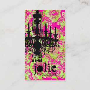 Carte De Visite Damassé chaude de chaux de lustre de la