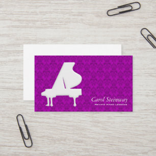 Carte De Visite Damassé de piano