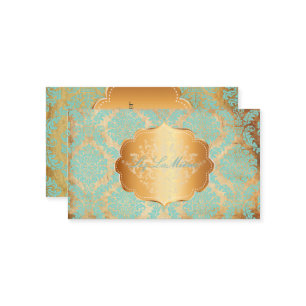 Carte De Visite Damassé de rosette de PixDezines/parchemin de faux