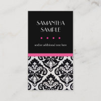 Damassé noire et blanche, rose indien